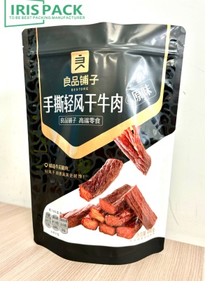  STAND UP POUCH WITH ZIPPER FOR DRIED BEEF MEET