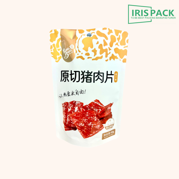  CUSTOMIZE PRINTING HIGH QUALITY Stand Up POUCH WITH ZIPPER For Dry Meat